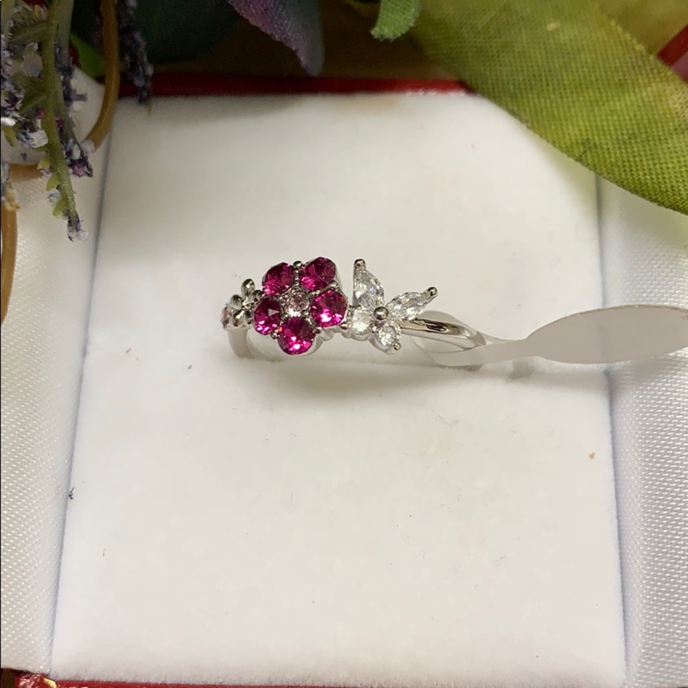 Size 8 Swarovski and CZ ring